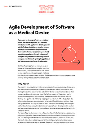 Preview Whitepaper Agile Development of Software as a Medical Device
